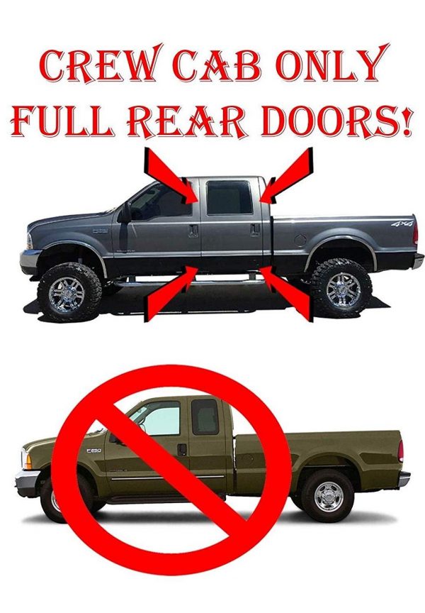 crew cab rocker panels and cab corners kit fits 2001-07 silverado sierra 4dr